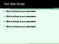 Divergence Green PowerPoint Template text slide design